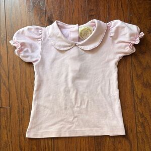 Pink Puff Sleeve Kids Shirt